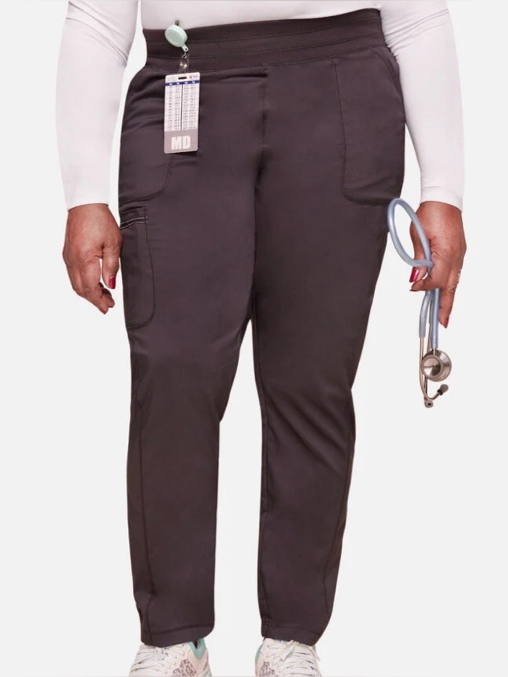Cherokee Jogger Scrub Pants in Pewter- LRG